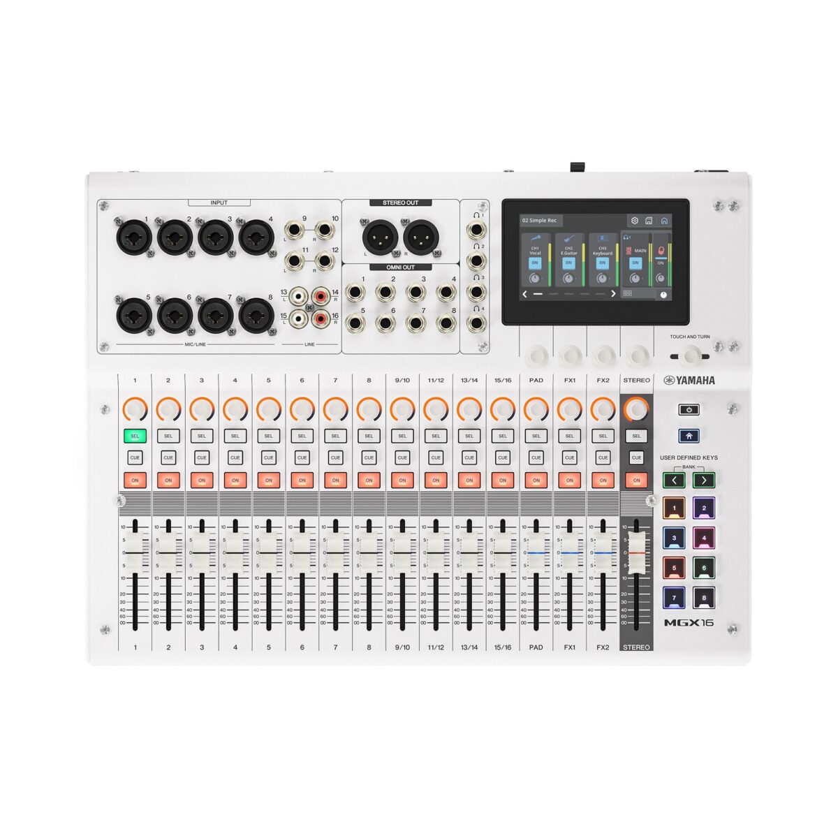 Yamaha MGX16 Digital Mixing Console with Multitrack Recording