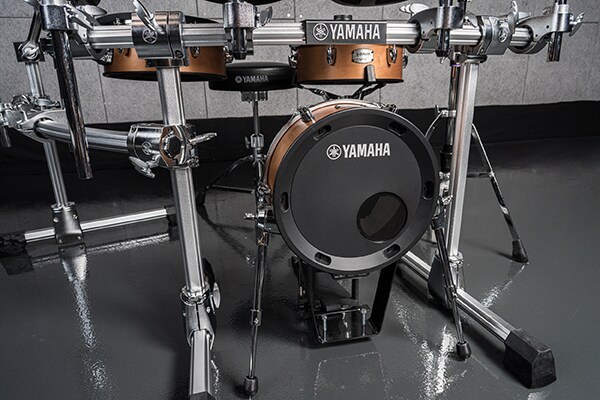 Yamaha KP128 12-inch kick pad on the DTX10 electronic drum kit