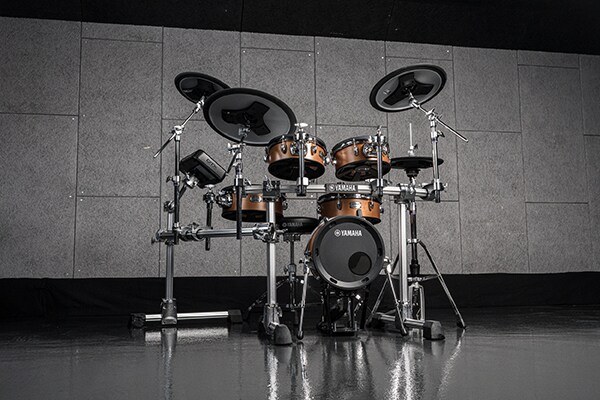 Yamaha DTX10 electronic drum kit on the RS10-HXR rack
