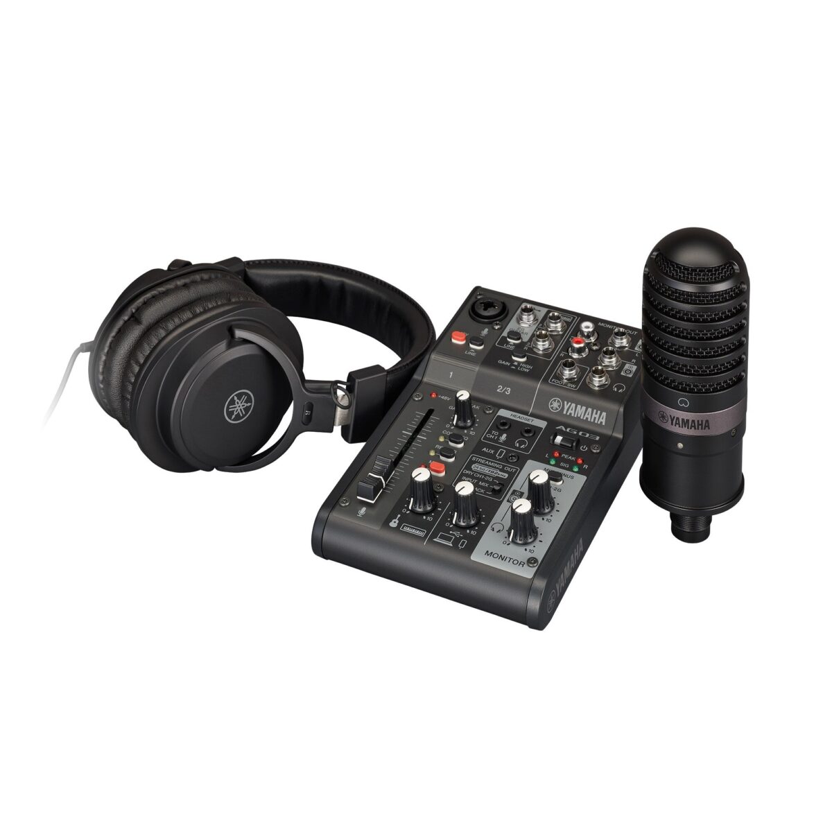 Yamaha AG03MK2 LSPK Live Streaming Pack with Microphone & Headphones