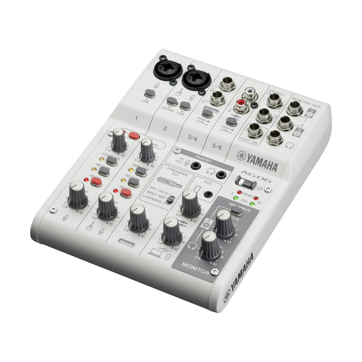 Yamaha AG06MK2 6-Channel Live Streaming Mixer & USB Audio Interface