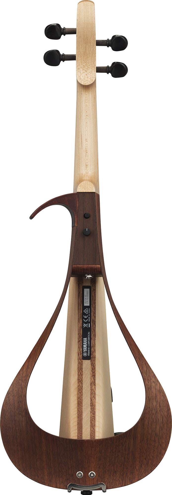 Yamaha YEV104 electric violin in Natural finish