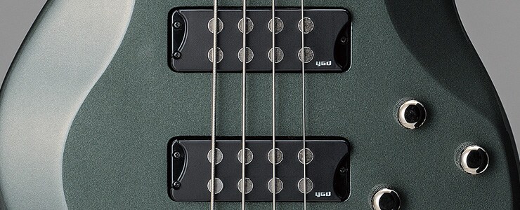 YGD M3 humbucking pickups on the Yamaha TRBX304 bass